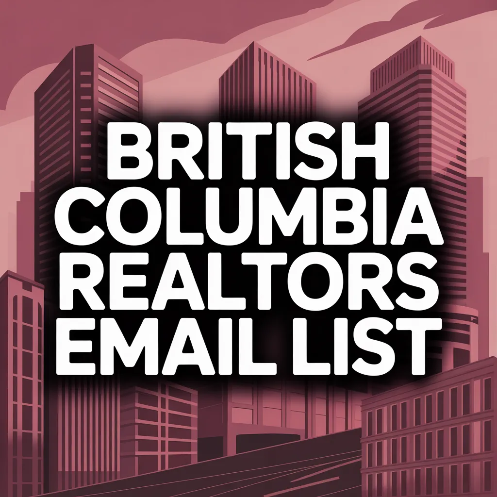 British Columbia Realtors Email List